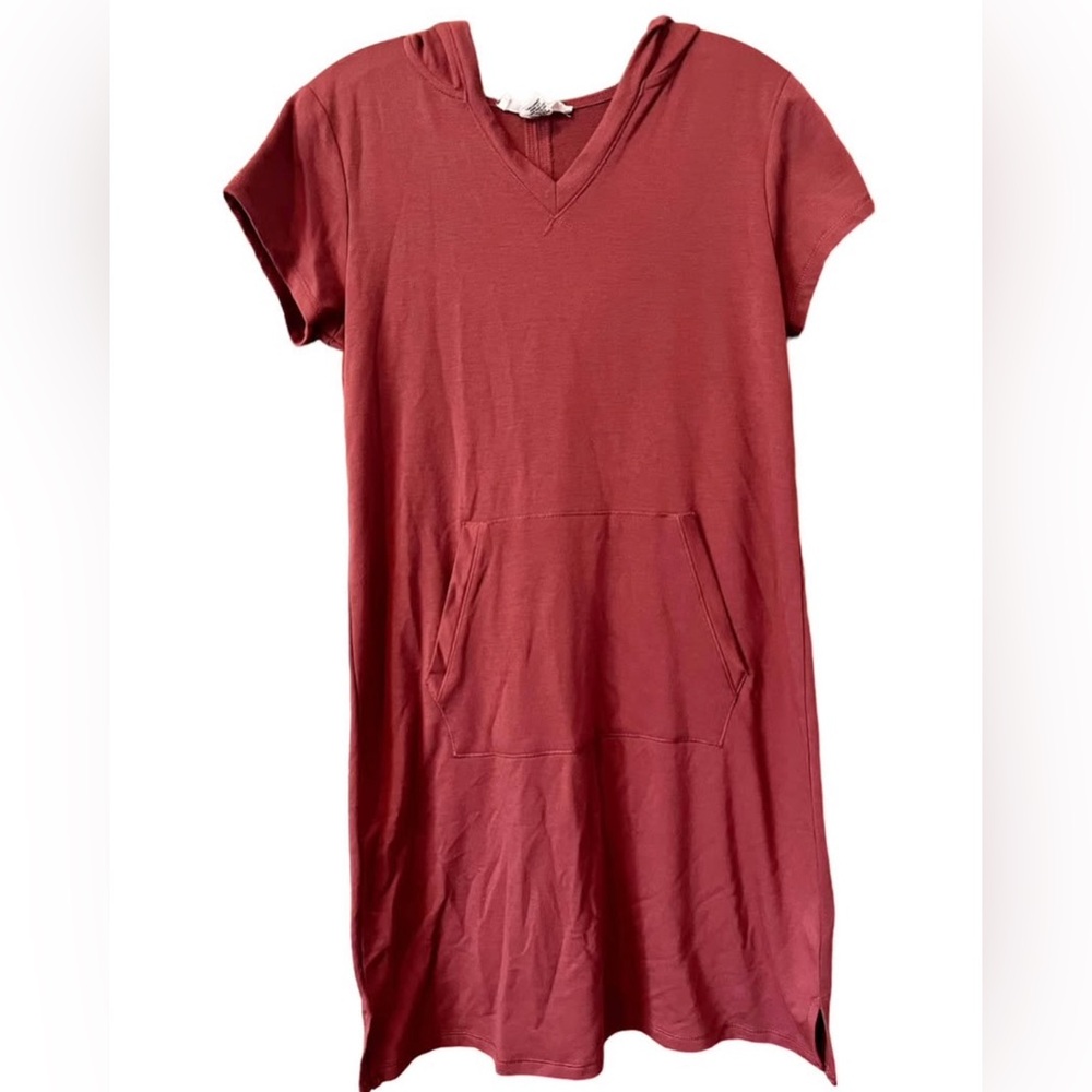 Workshop Dresses hooded sweatshirt short sleeve dress size medium